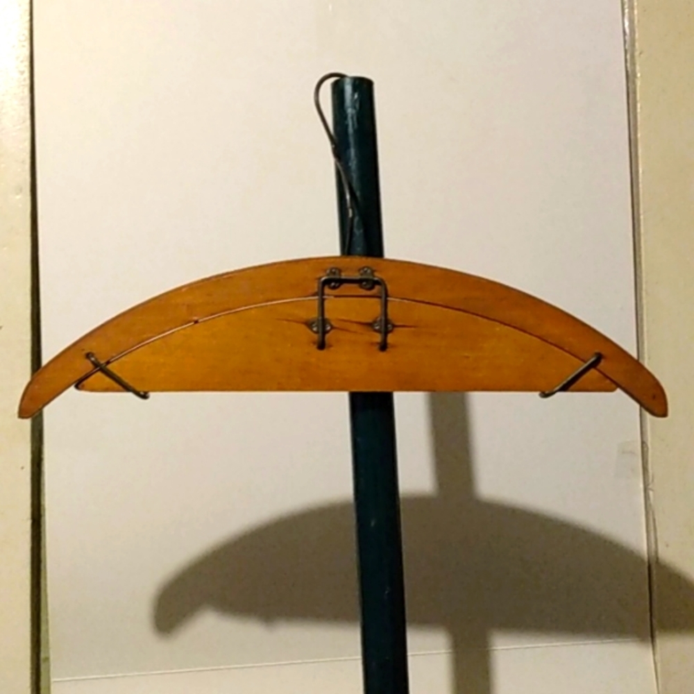 M.C Pierce specialty co. Wood pants hanger. Patent in 1902. Rare.
